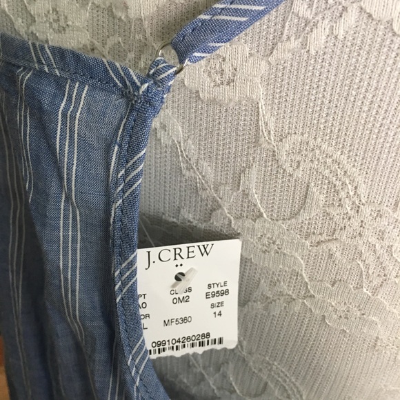 NWT J. Crew Adjustable Strap Cotton Tank 14 - Picture 5 of 5